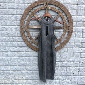 Mini grey sweater dress